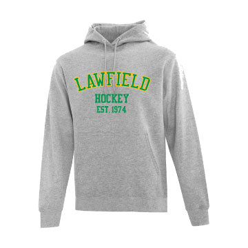 Lawfield Grey Hoody With Embroidered Twill